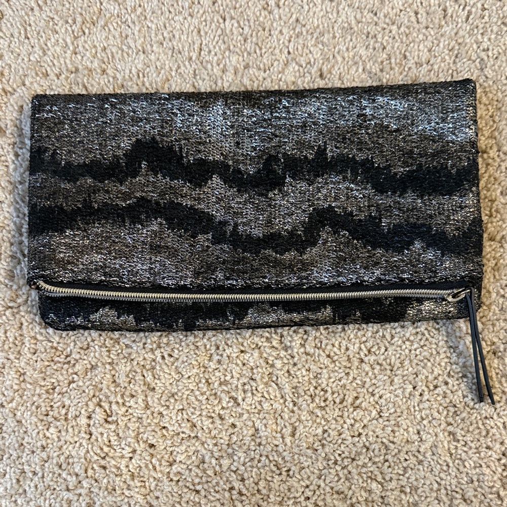 Stella and Dot metallic clutch